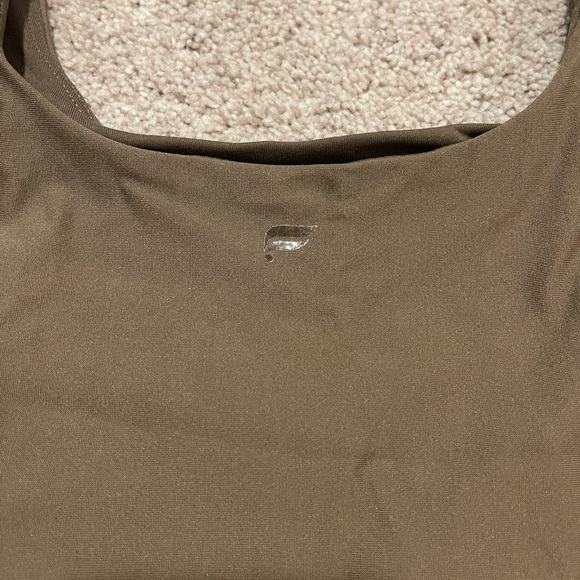 Fabletics Black Leggings with Olive Top - Picture 3 of 6